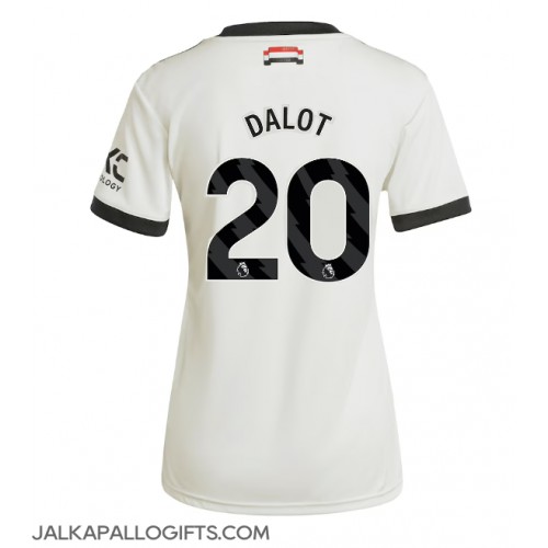 Manchester United Diogo Dalot #20 Kolmaspaita Naiset 2024-25 Lyhythihainen